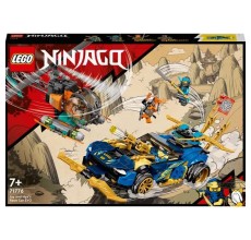 LEGO NINJAGO - Masina de curse EVO a lui Jay si Nya
