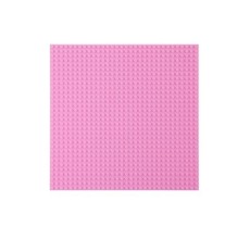 Placa pentru constructii - compatibila LEGO dimensiune medie (roz)