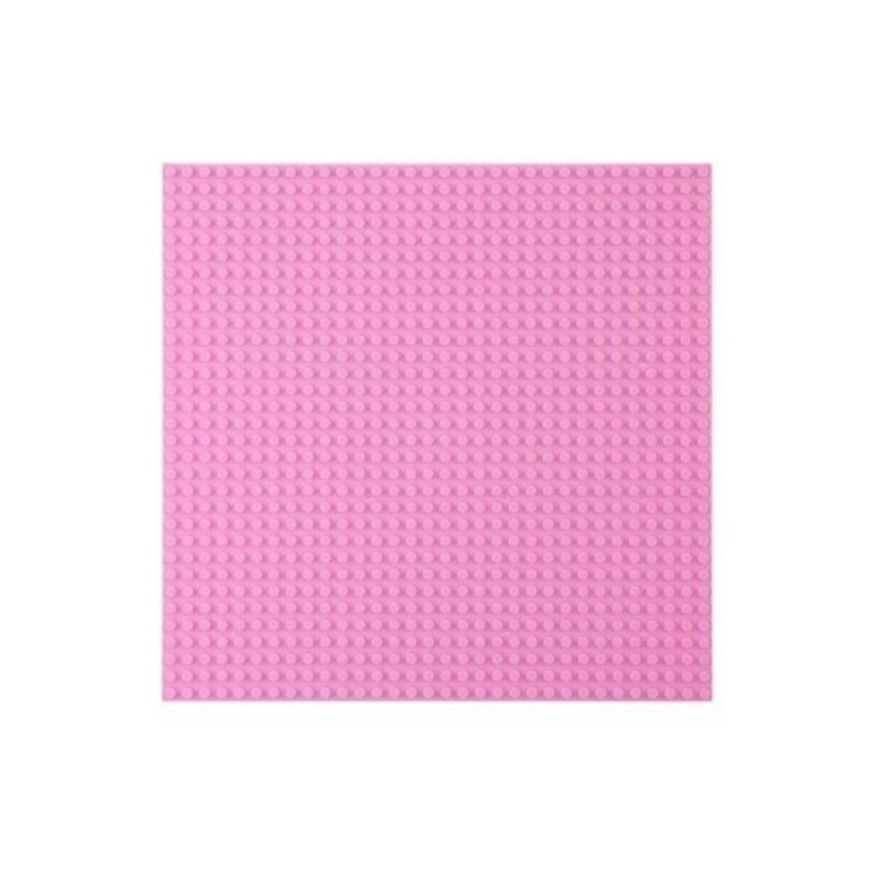 Placa pentru constructii - compatibila LEGO dimensiune medie (roz)