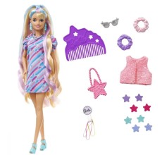 Papusa Barbie cu par lung si accesorii - Totally Hair