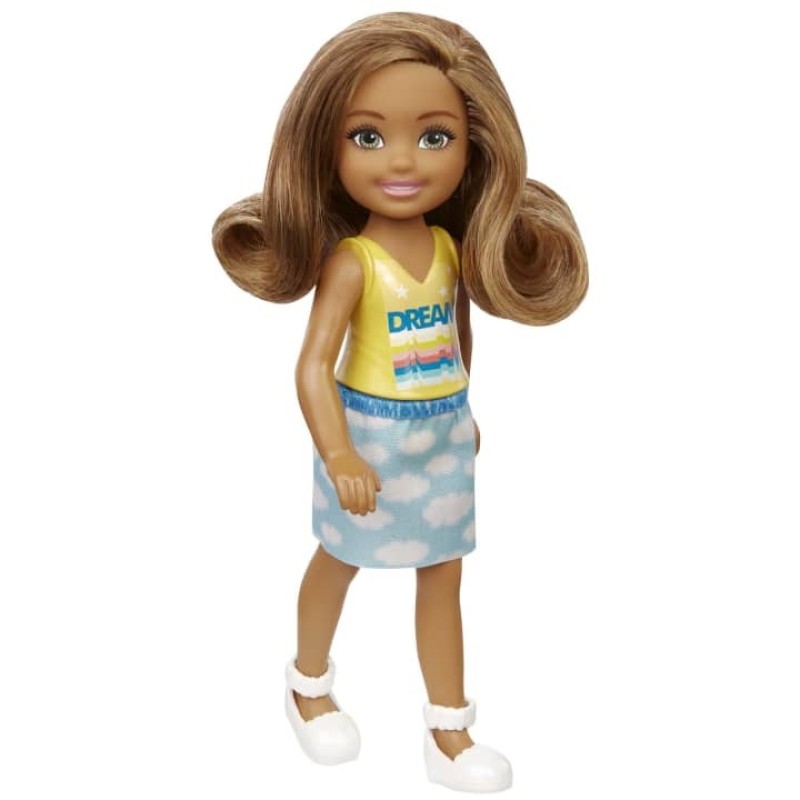 Papusa Barbie - Papusica Chelsea in tricou model DREAM