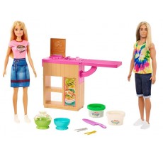 Set de joaca - Papusa Barbie si Ken pregateste noodles